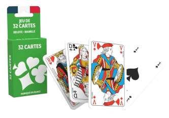B.12 Jeux de 32 Cartes - Boîte Carton
